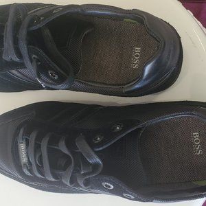 Black BOSS shoes/ sneakers.